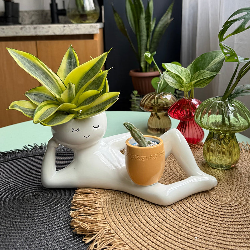 🔥LAST DAY 50% OFF - 😂Low-maintenance figurine planter