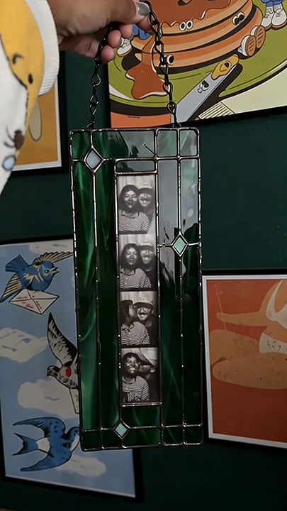 🔥LAST DAY 49% OFF -✨Handmade Stained Glass Photobooth Frame