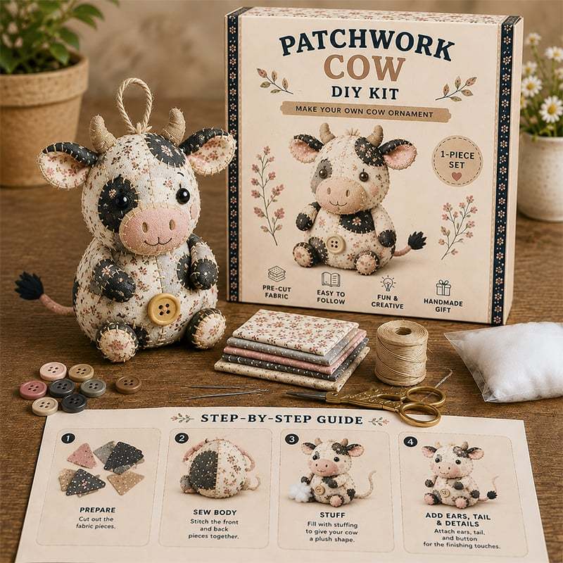 🔥Limited Edition - 🧵✨DIY Patchwork Animal Kit – Create Your Own Adorable Animals