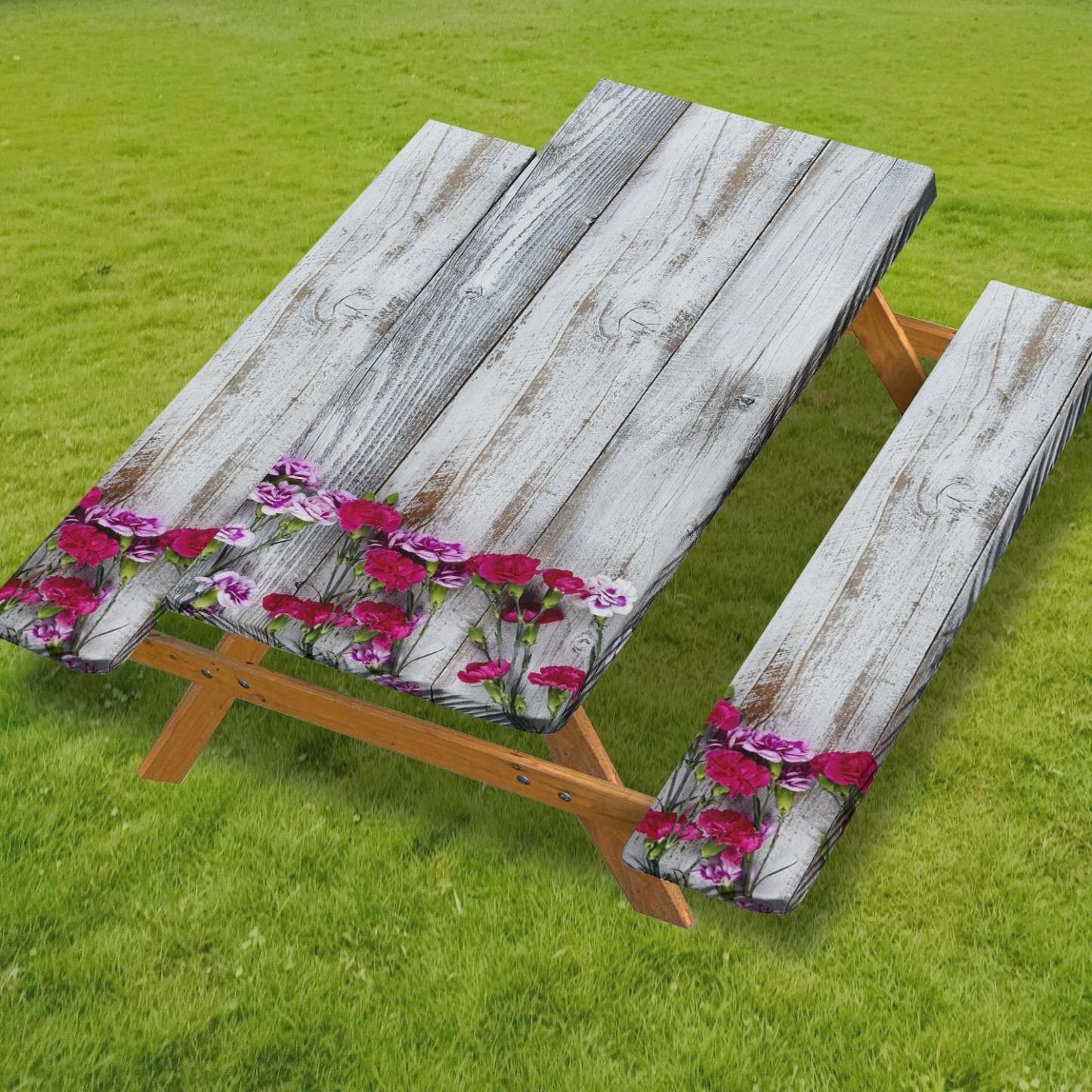 Waterproof Picnic Table Cover Set 🧺 – Fitted Outdoor Tablecloth Kit