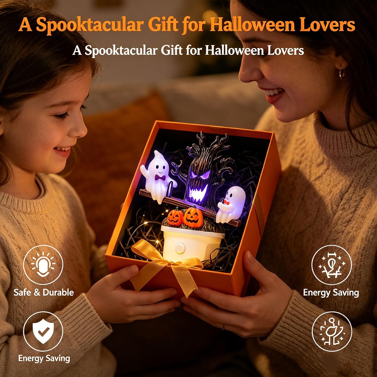 💥 Selling Fast 👻 2026 Halloween Animated Seesaw Ghost LED Night Light