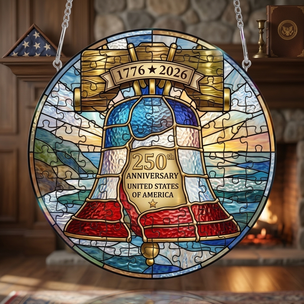 🔥LAST DAY49% OFF🔥 - 250th Anniversary United States Stained Glass Puzzle