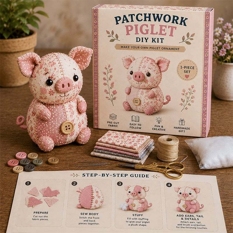 🔥Limited Edition - 🧵✨DIY Patchwork Animal Kit – Create Your Own Adorable Animals
