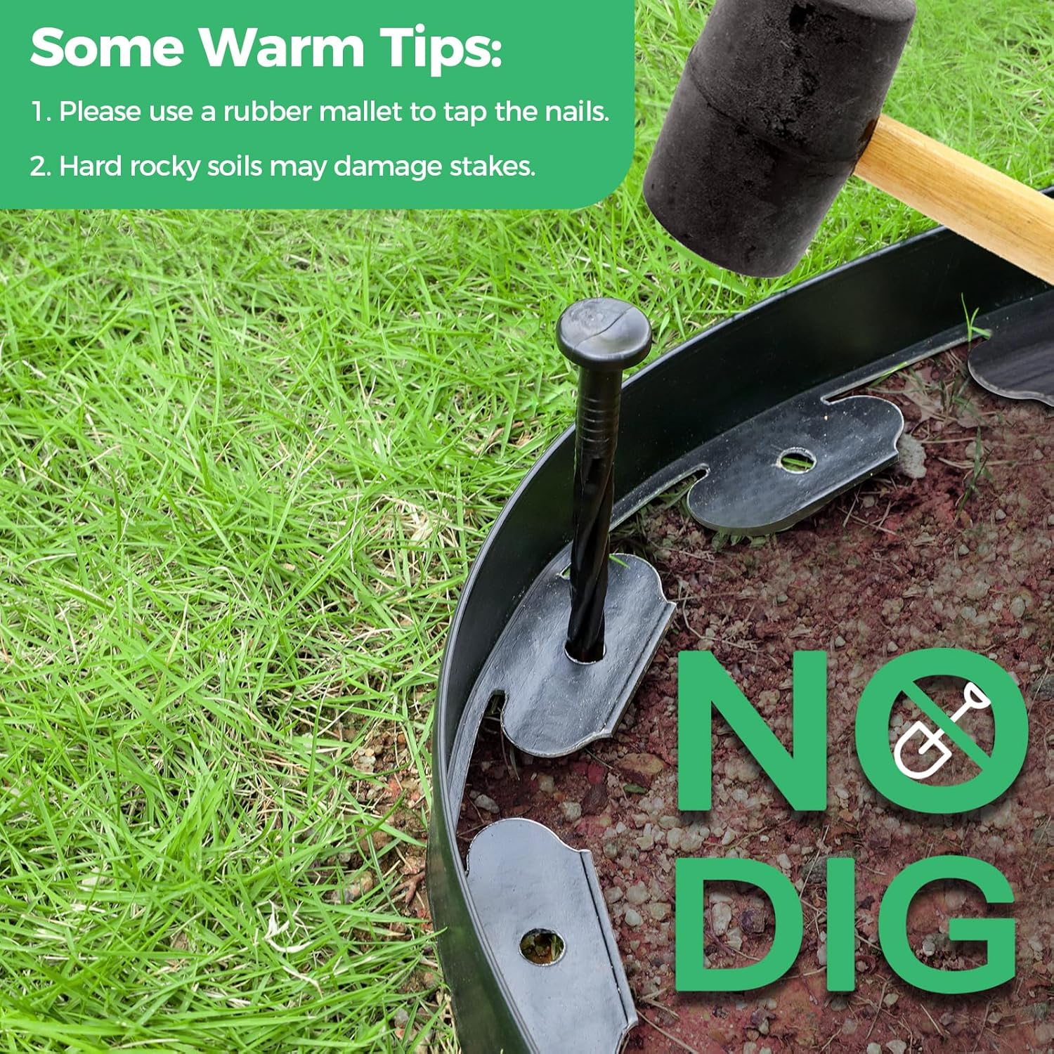 🔥Upgraded No Dig Landscape Edging