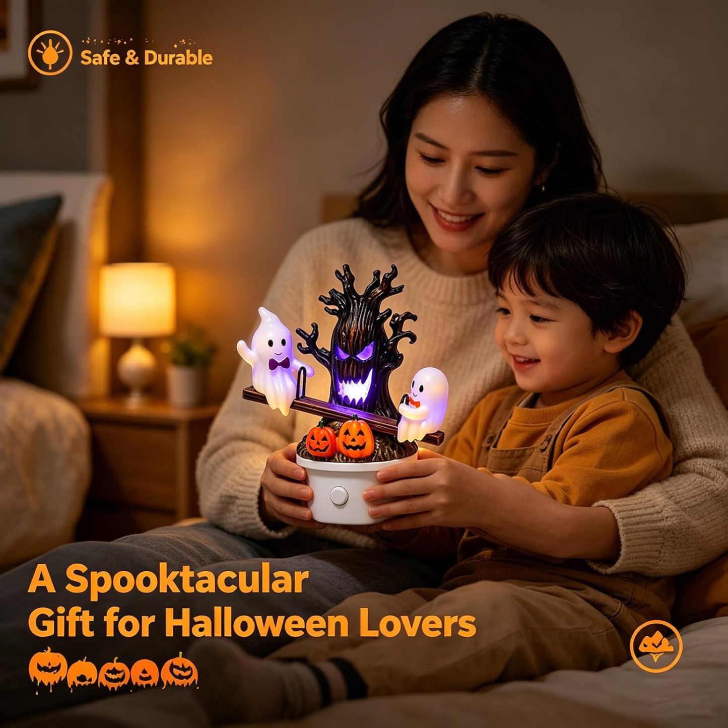 💥 Selling Fast 👻 2026 Halloween Animated Seesaw Ghost LED Night Light