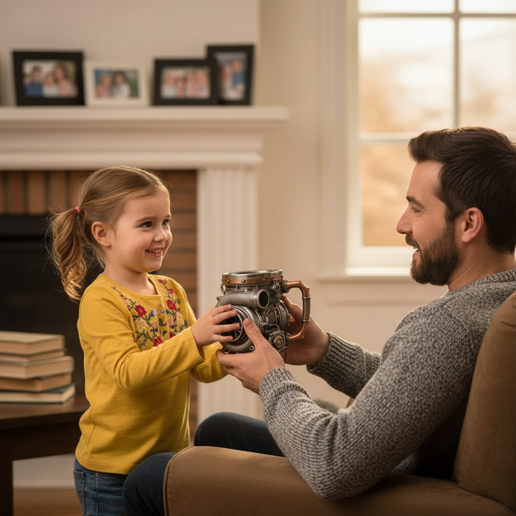Turbocharger Mug – The Ultimate Gearhead’s Coffee Companion 🏁☕
