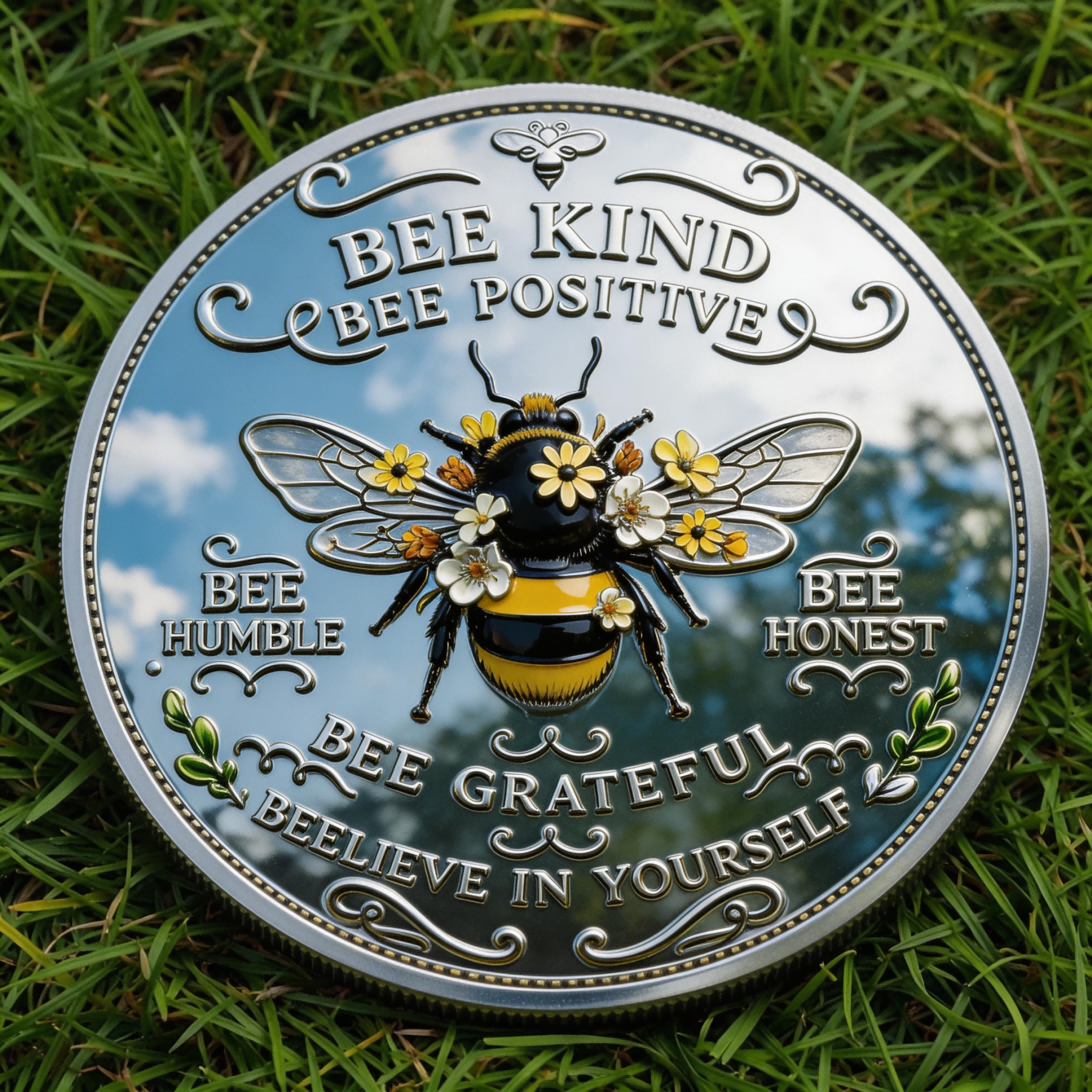 🏆NEW YEAR 60% OFF - Bee Kind Positivity Commemorative Coin 🐝