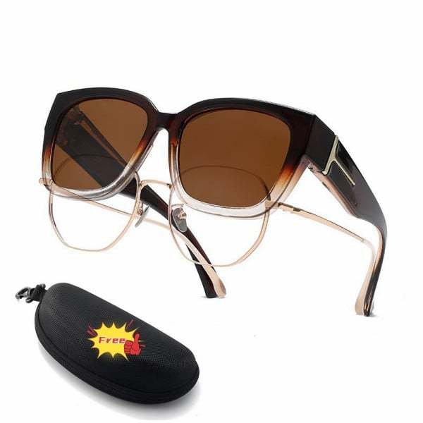 🕶️ Polarized Fit Over Sunglasses for Women – UV400 Protection Floral Frame Wear Over Prescription Glasses