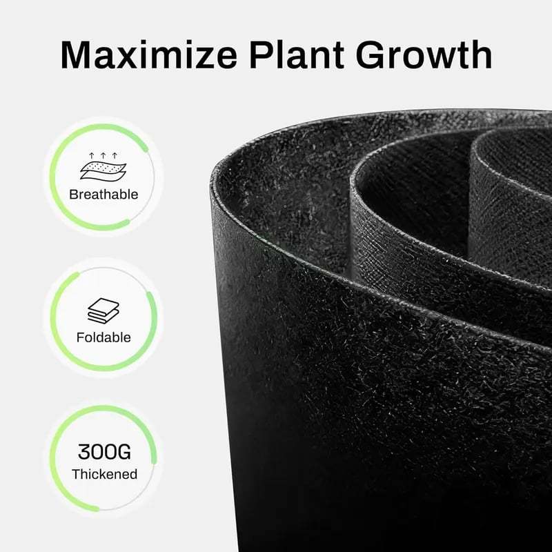 🔥Last Day 50% OFF - 🌱 5-Pack 5 Gallon Grow Bags – Heavy Duty Aeration Fabric Pots with Handles for Vegetables, Flowers & Fruits 🪴