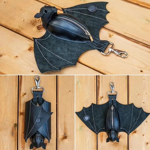 🔥 Up to 49% Off for a Limited Time💥Leather Bat Coin Purse🦇
