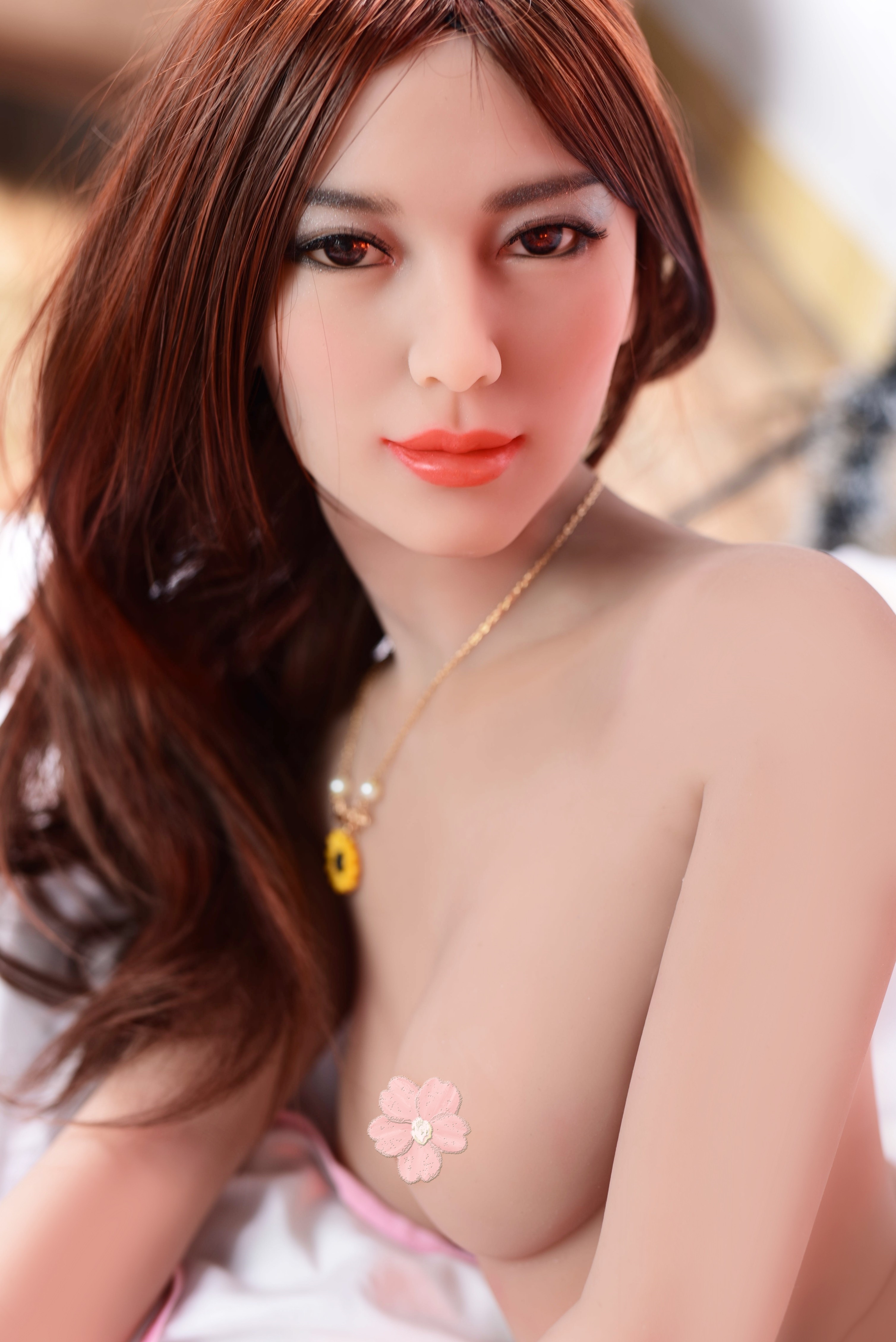 158cm A-Cup Flat Chest Premium TPE Sex Doll/52#+53# Equipped with two replaceable heads
