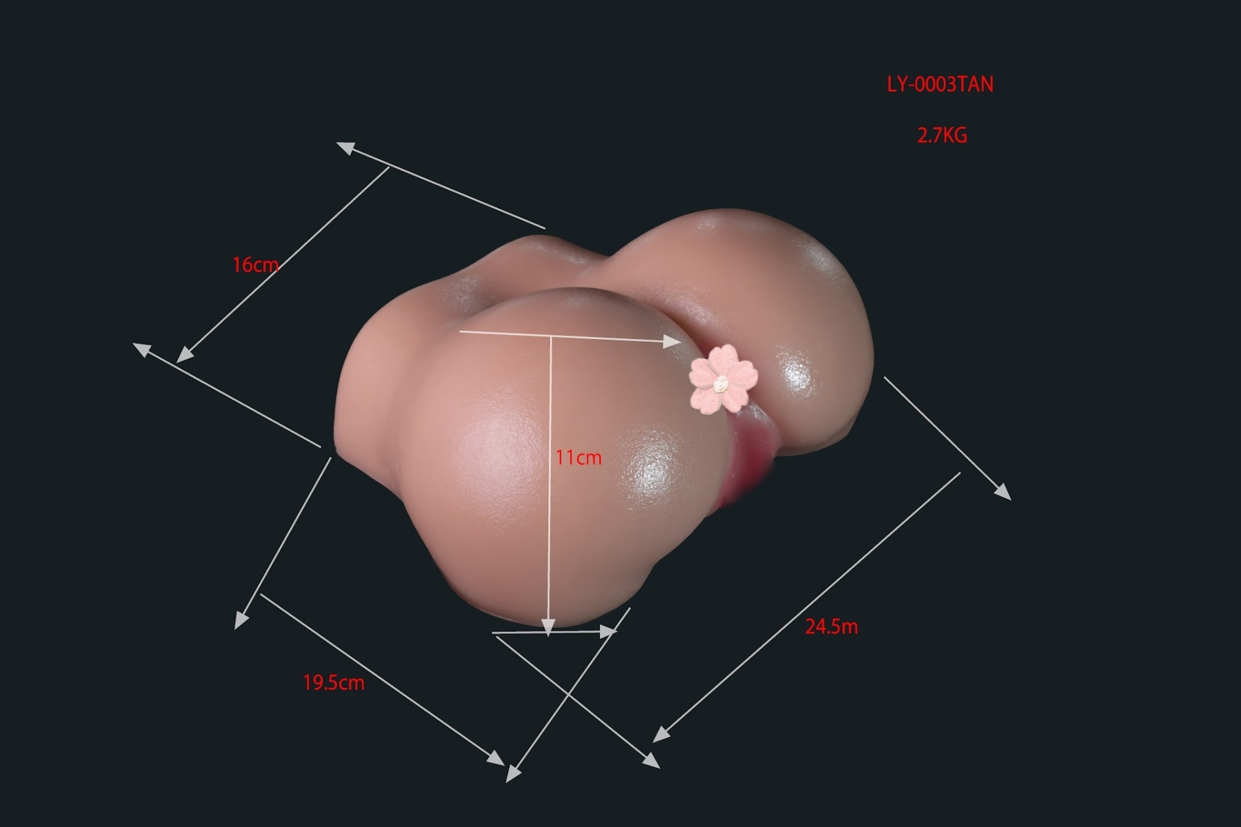 Perfect Plump Ass Masturbator ​Model# LY0003