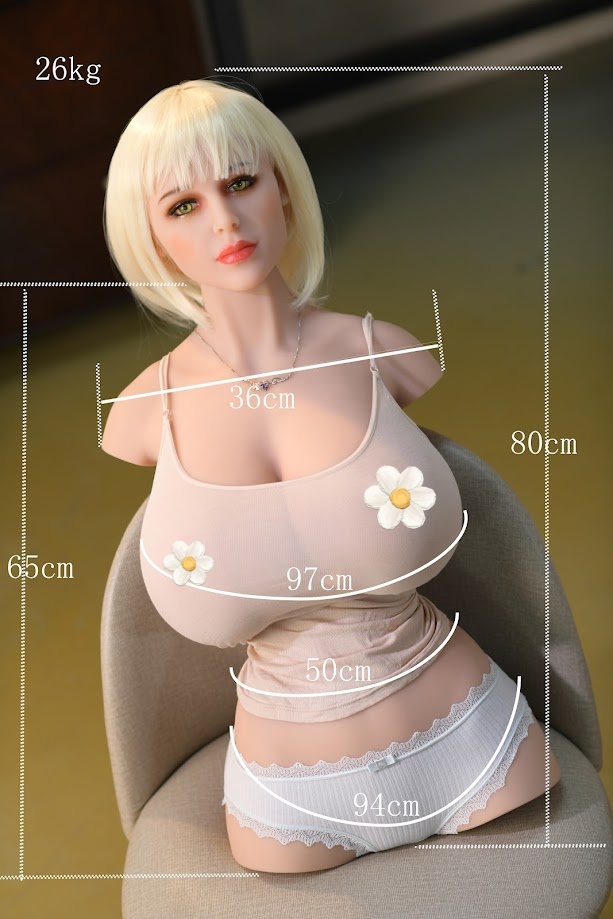 80cm N-Cup Huge Breasts Sex Torso Body Doll/204#