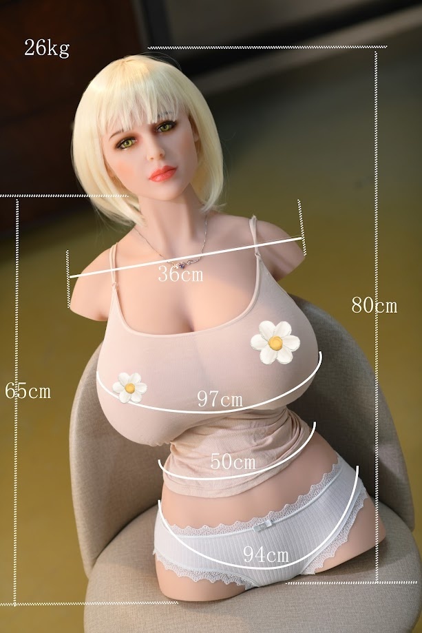 80cm N-Cup Huge Breasts Sex Torso Body Doll/204#