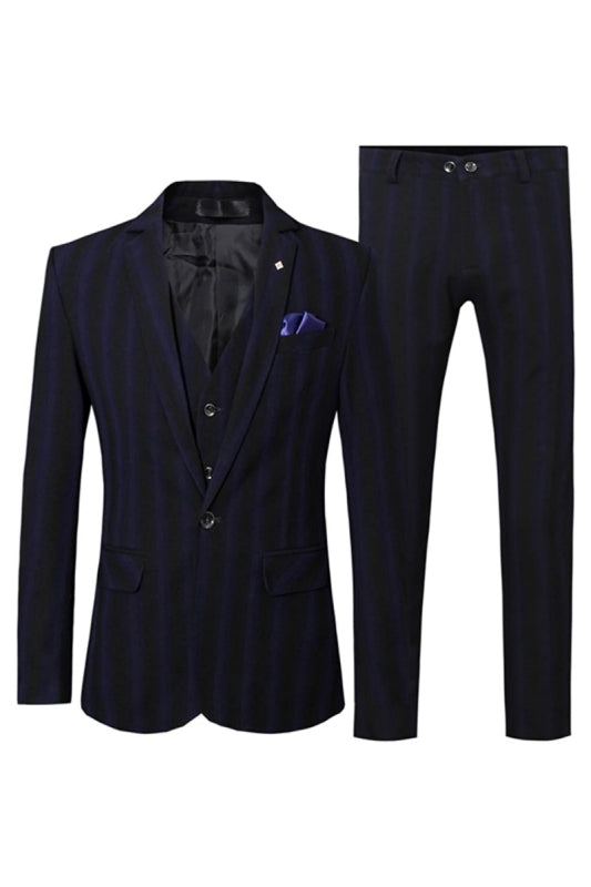 men-formal-suits-navy-blue-notched-lapel-3-pieces-striped-business-suit