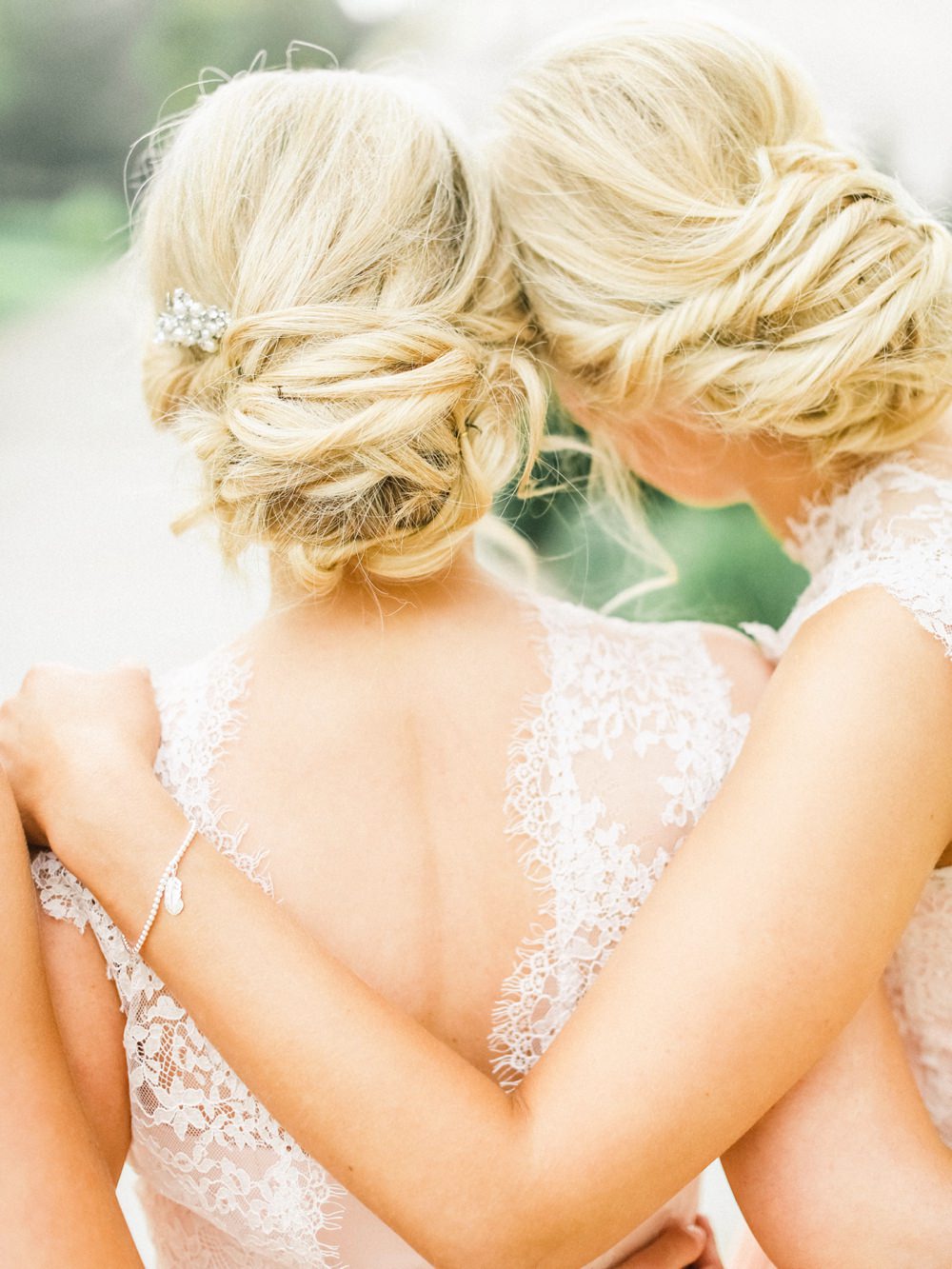 Lace Chiffon Crew Neck Bridesmaid Dresses Open Back Long Floor Length Maid of Honor Dresses