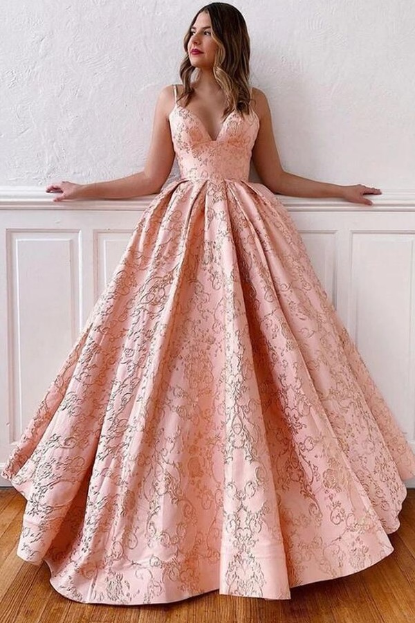 Vintage A-line Sweetheart Spaghetti Straps Appliques Lace Floor-length Prom Dress
