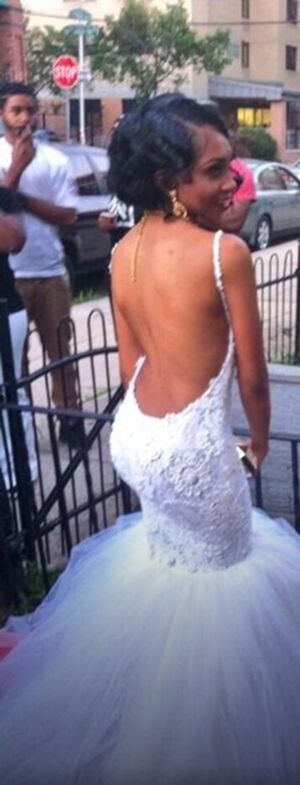 Lace Mermaid Sexy Beach Bridal Dresses Spaghetti Strap Backless Attractive Wedding Gowns