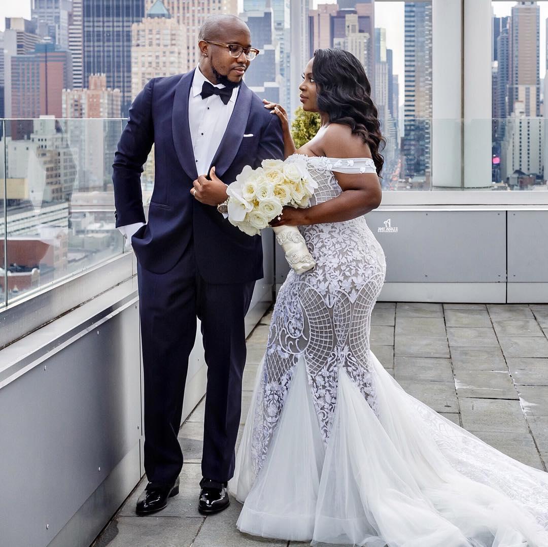 Modest Plus Size Wedding Dresses | Off-the-Shoulder Fit and Flare Bridal Gowns