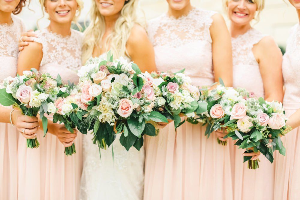 Lace Chiffon Crew Neck Bridesmaid Dresses Open Back Long Floor Length Maid of Honor Dresses