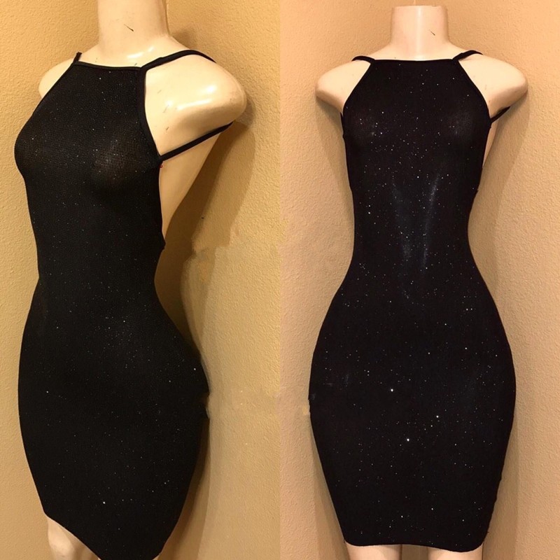 Short Black Sequins Mermaid Homecoming Dress