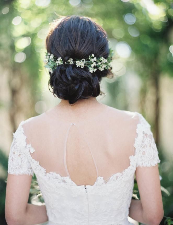 Vintage Tulle Lace Floor Length Short Sleeve Princess Wedding Dress with Zipper