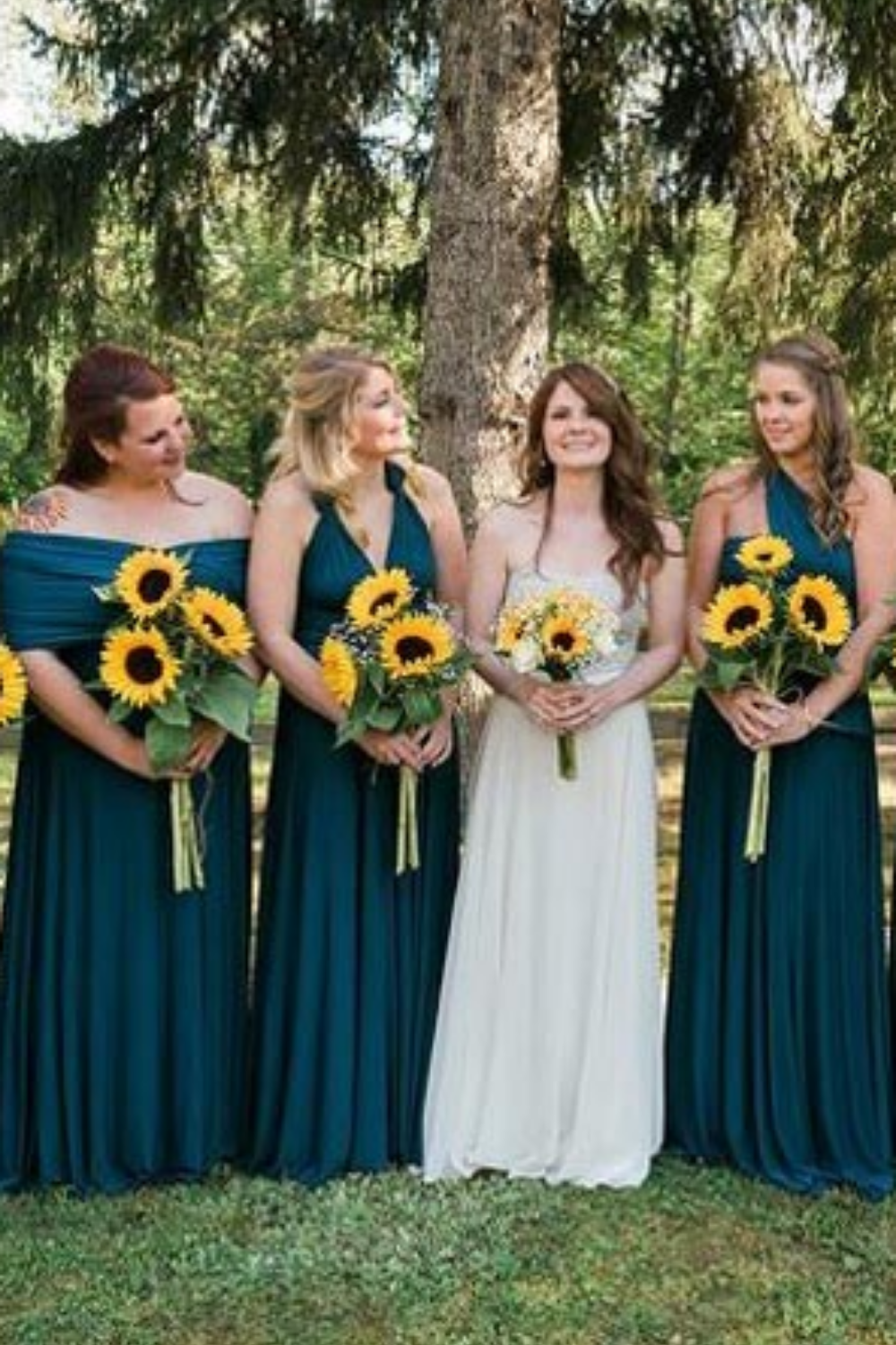 Sleeveless Dusty Navy Multiway Infinity Bridesmaid Dress-Babyonlinedress