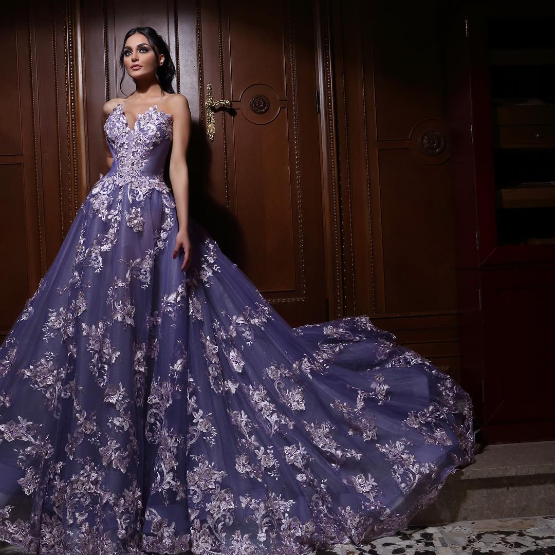 Gorgeous Sweetheart Appliques Lace Prom Dress Tulle A-Line Party Dress