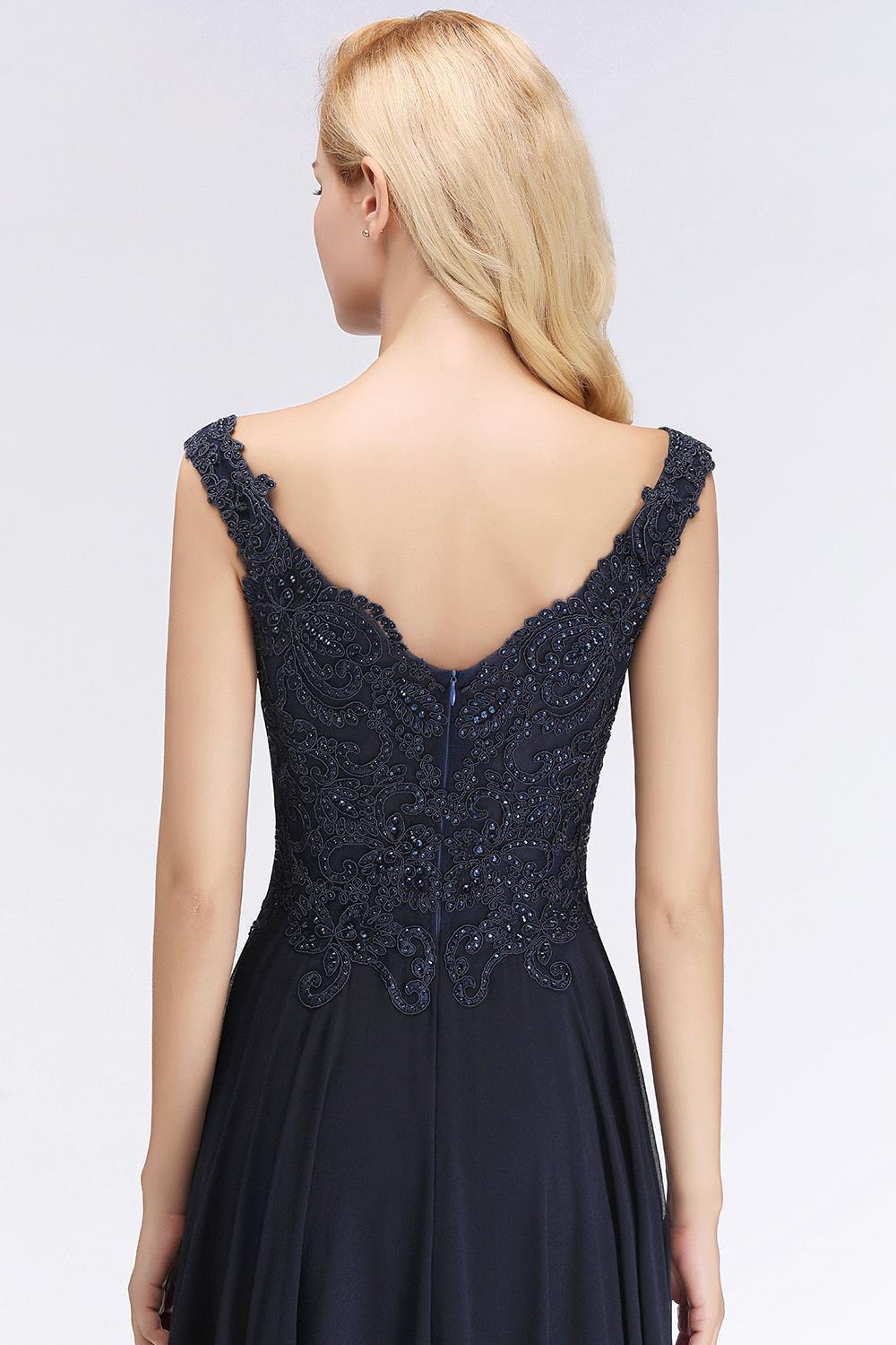 Off the Shoulder A-line Simple Cheap Long Party Dresses