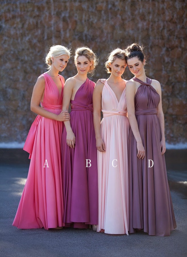 Simple Satin A-line Bridesmaid Dresses Floor Length Sexy Maid of Honor Dresses