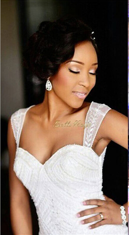 White Mermaid Wedding Dresses | Luxury Beaded Sheer Back Ruffles Bridal Gowns