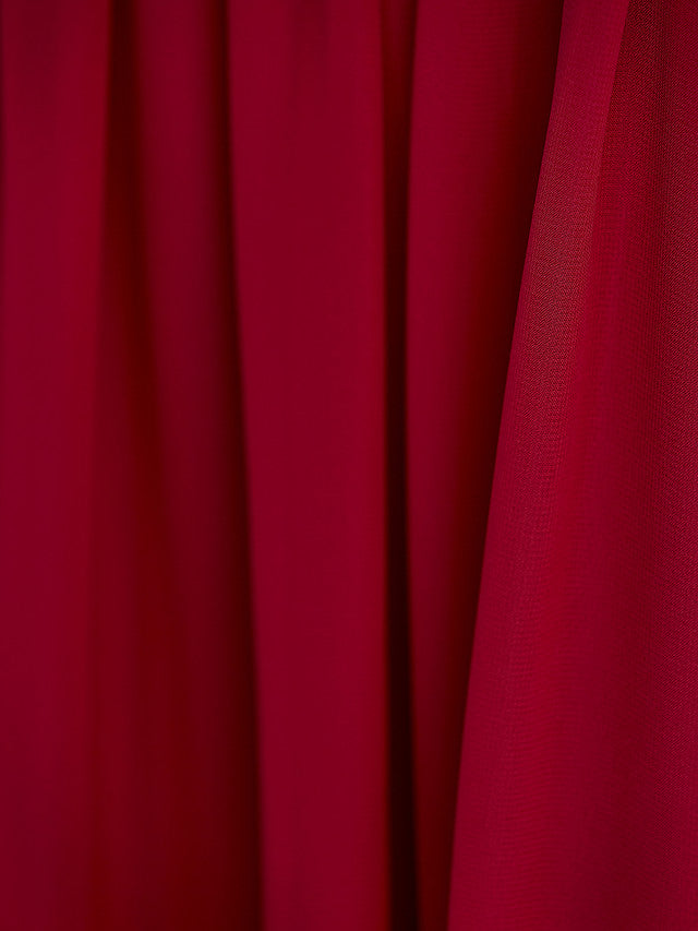 Long A-Line Square Neck Chiffon Junior Bridesmaid Dress With Lace Ruching-Babyonlinedress