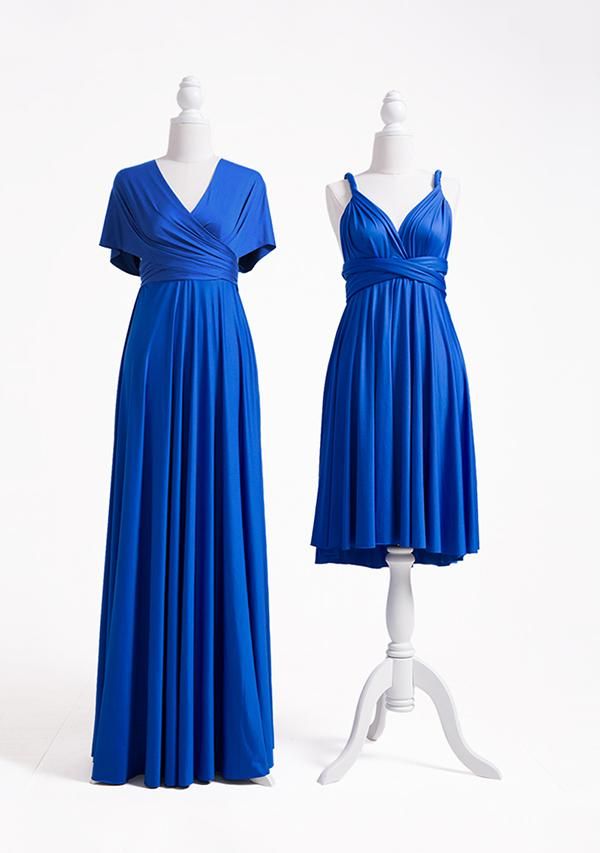 Ocean Blue Multiple Infinity Bridesmaid Dresses Long-Babyonlinedress