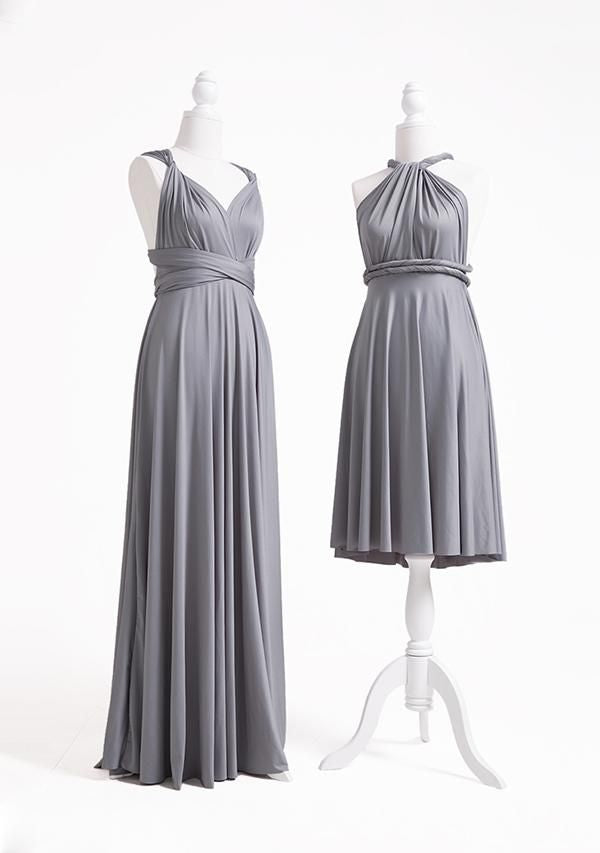 Silver Multiple A-Line Bridesmaid Dresses-Babyonlinedress