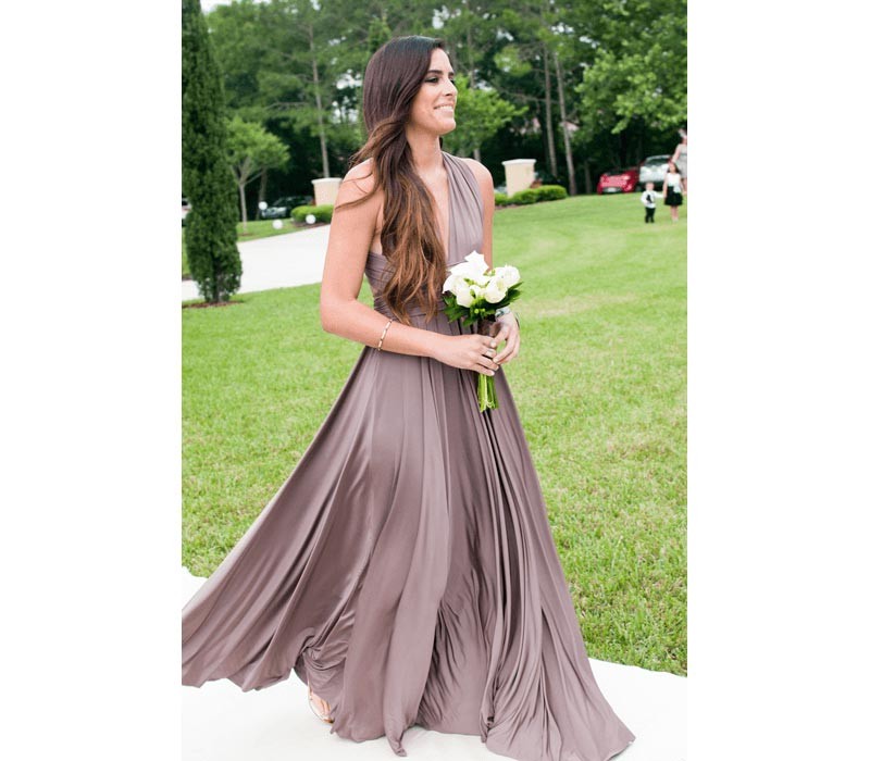 Sleeveless Dusk Multiway Infinity Bridesmaid Dress-Babyonlinedress