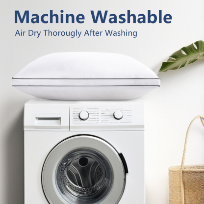 Bed Pillow King Size Set of 2, Hotel Quality Down Alternative, 20x34 Inches