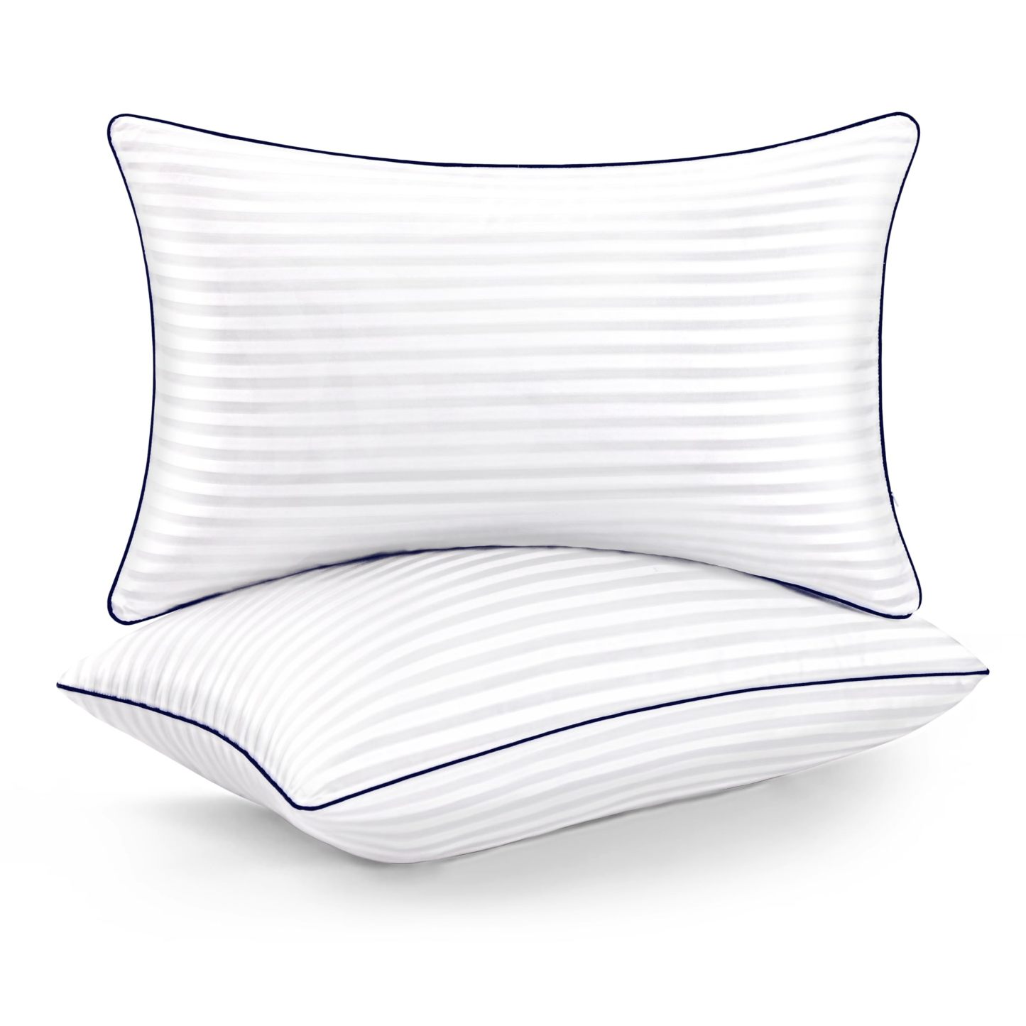 Medium Firm Pillows Standard Size Set of 2, Fluffy&Soft for Back,Stomach,Side Sleepers, Filled with Down Alternative, Luxury Hotel Pillows for Bed 2 Pack -20×26