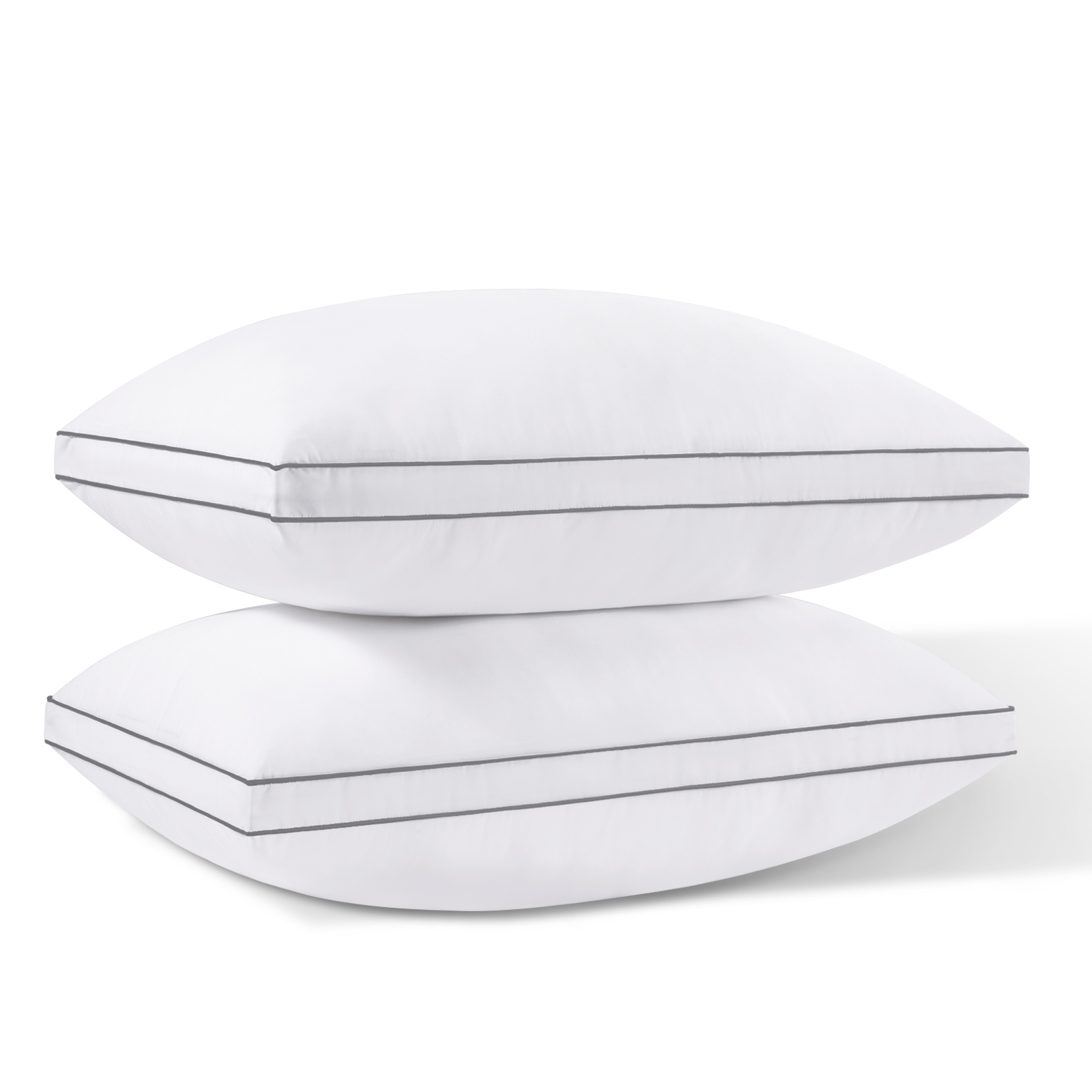 Bed Pillow King Size Set of 2, Hotel Quality Down Alternative, 20x34 Inches