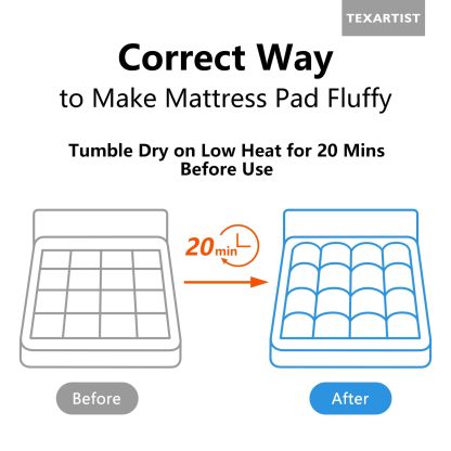 Twin Mattress Pad - Quilted Fitted Mattress Topper Protector, Soft Noiseless Pillow Top Cover with 8-21 Inch Deep Pocket, Cooling Breathable 4D Spiral Fiber in Beige