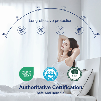 Goose Down Feather Pillows for Bed, Luxury Hotel Pillows with 100% Cotton Shell, Soft Fluffy and Pure Nature, 1 Pack Queen Size 20“x 30“, White