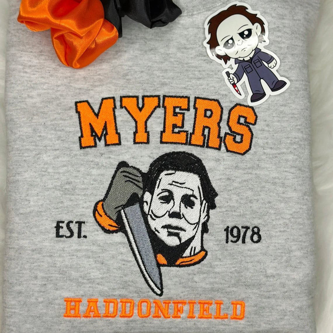 Michael Myers Haddonfield Embroidered Sweatshirt