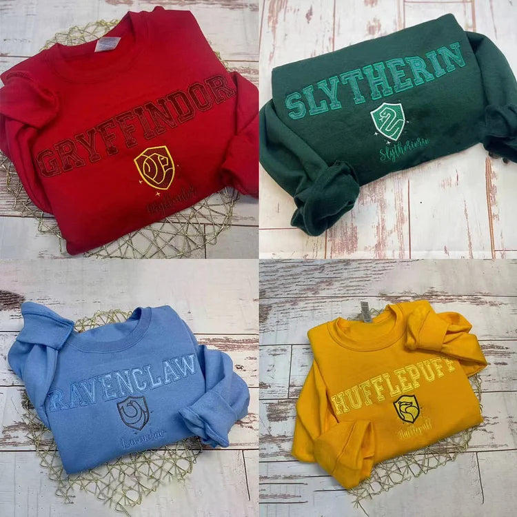Hogwarts School Crest Embroidered Sweatshirt
