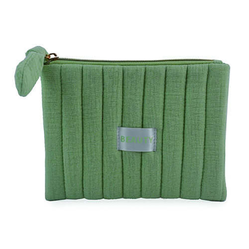 WW2604010038 Spring Green Small Cotton Fabric Purse