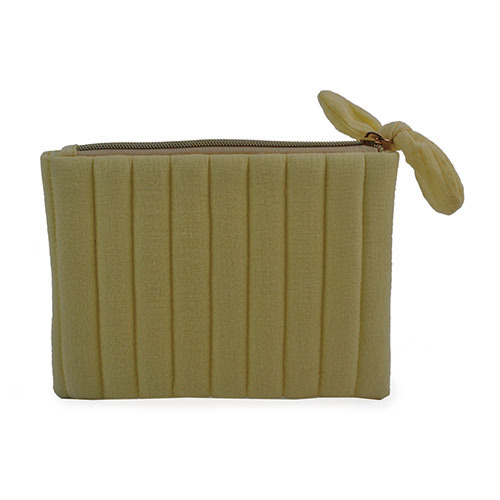 WW2604010040 Yellow Light Weight Small Cotton Purse