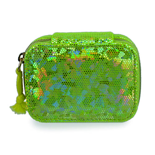 WW2604020002 Square Green Sequin Cosmetic Box