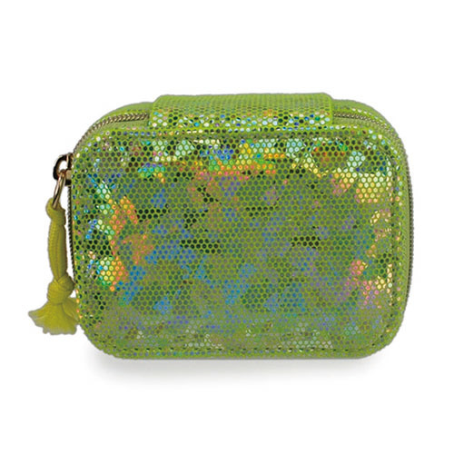 WW2604020002 Square Green Sequin Cosmetic Box