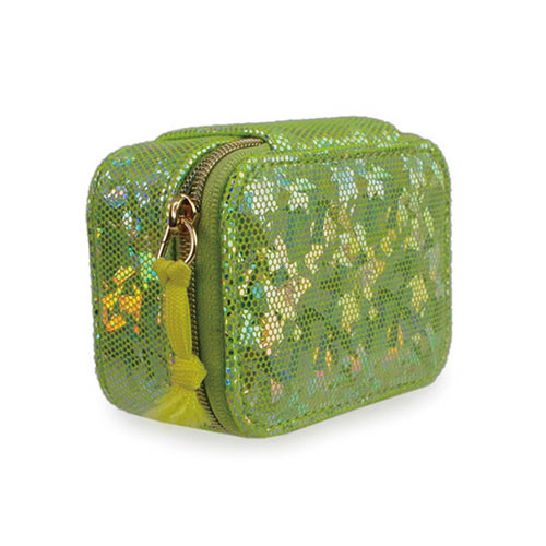 WW2604020002 Square Green Sequin Cosmetic Box
