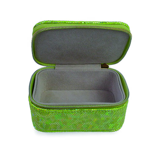WW2604020002 Square Green Sequin Cosmetic Box