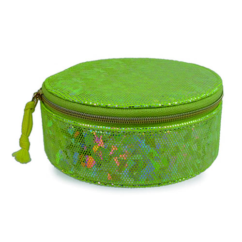 WW2604020003 Round Green Sequin Accessories Box