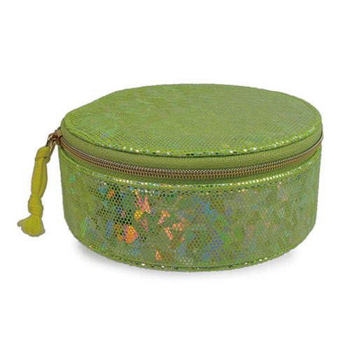 WW2604020003 Round Green Sequin Accessories Box